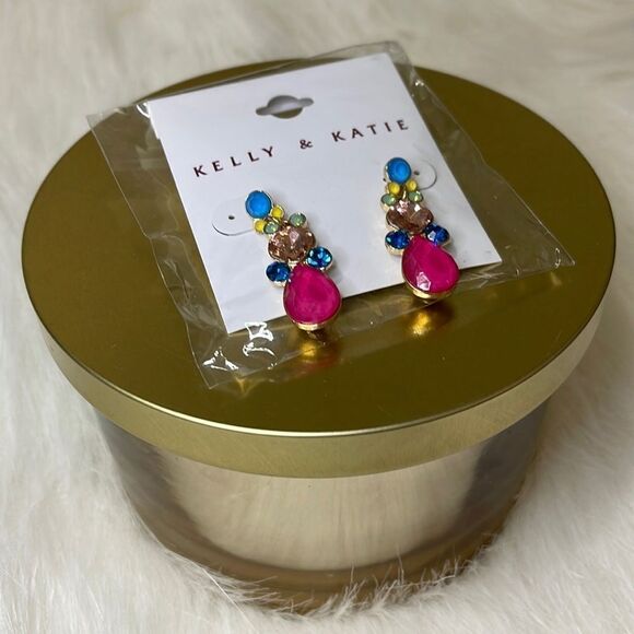 🎉3/$25🎉 Kelly & Kate | Beautiful Multicolor Stone Earrings - Picture 1 of 1